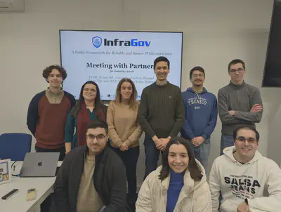 InfraGov team and partners during the final meeting in Lisbon